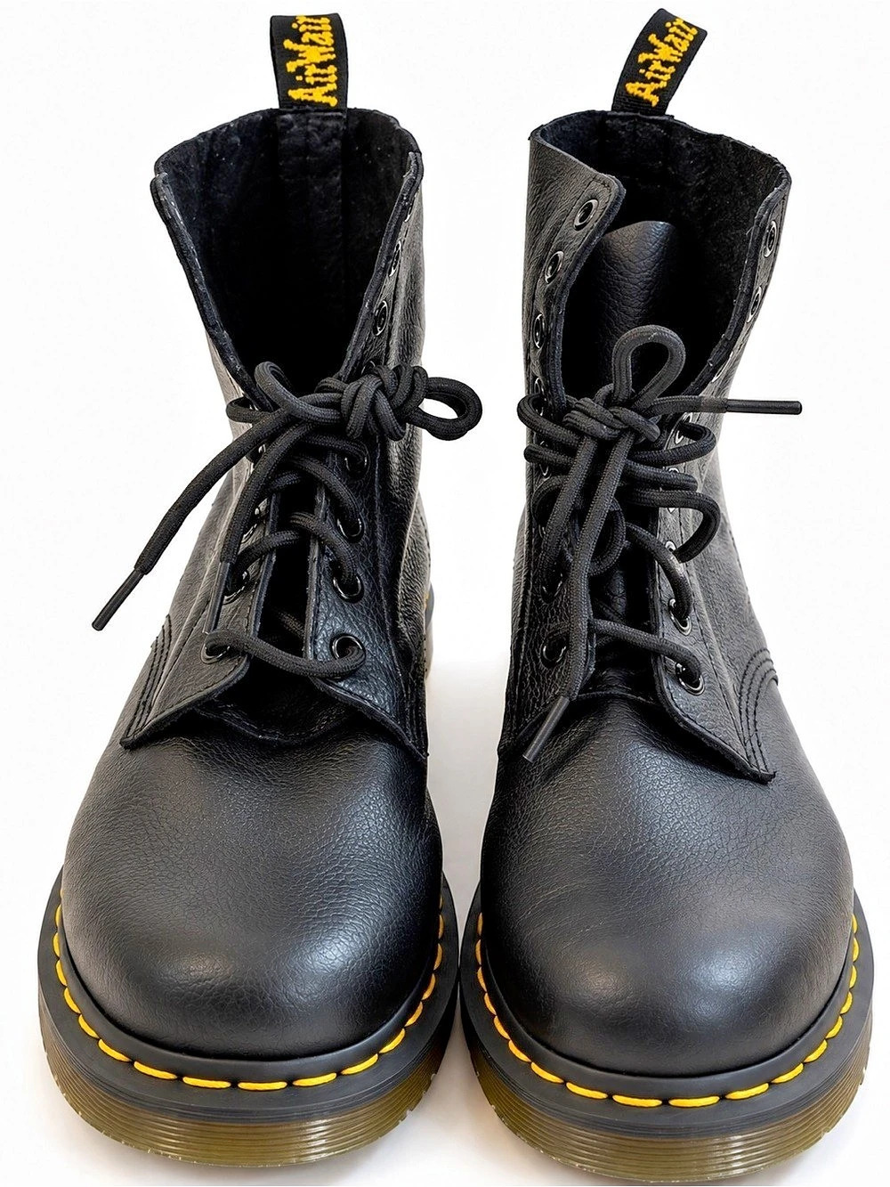Dr. Martens 1460 Pascal Virginia Leather Boots Black Womens 11.